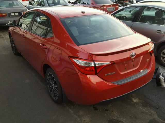 5YFBURHE6EP148961 - 2014 TOYOTA COROLLA L RED photo 3