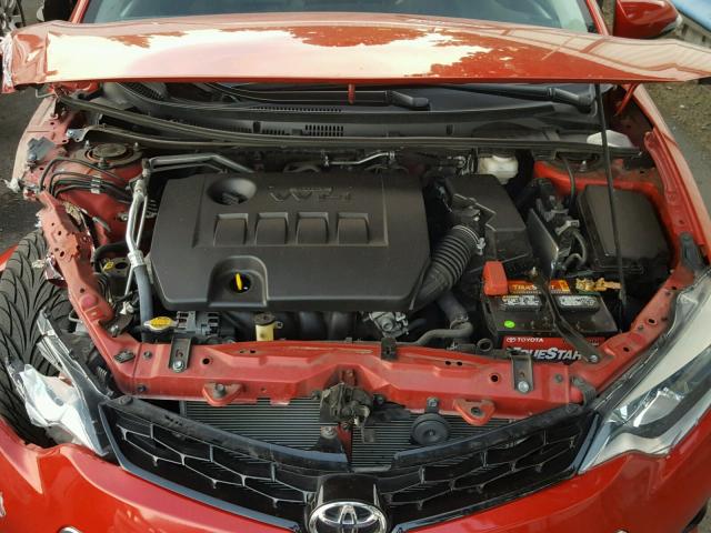 5YFBURHE6EP148961 - 2014 TOYOTA COROLLA L RED photo 7