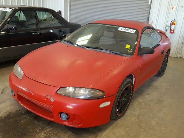 4A3AK34Y4XE031309 - 1999 MITSUBISHI ECLIPSE RS RED photo 2