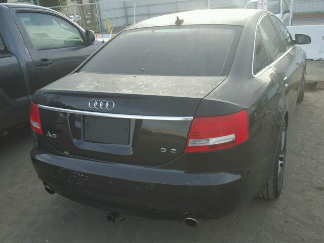 WAUAH74F28N136226 - 2008 AUDI A6 3.2 BLACK photo 4