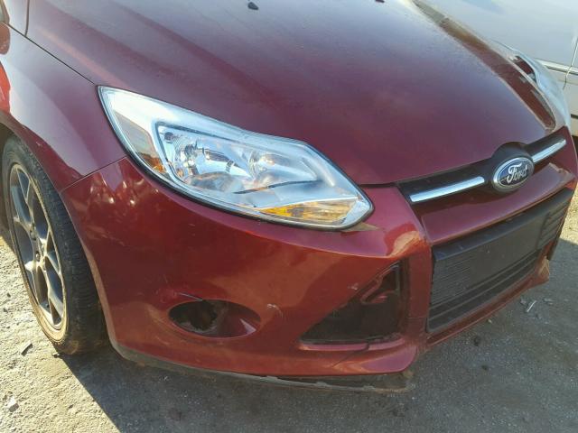 1FADP3F21EL330748 - 2014 FORD FOCUS SE RED photo 9