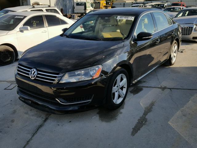 1VWBH7A30CC009994 - 2012 VOLKSWAGEN PASSAT SE BLACK photo 2