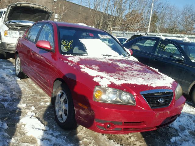 KMHDN46D04U791581 - 2004 HYUNDAI ELANTRA GL RED photo 1