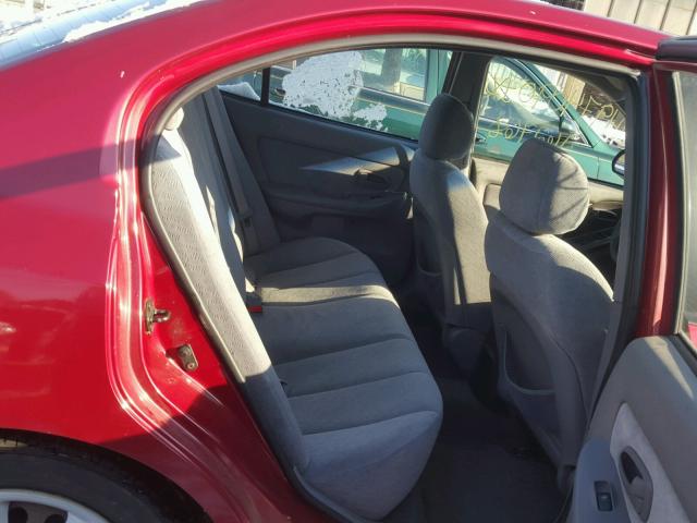 KMHDN46D04U791581 - 2004 HYUNDAI ELANTRA GL RED photo 6