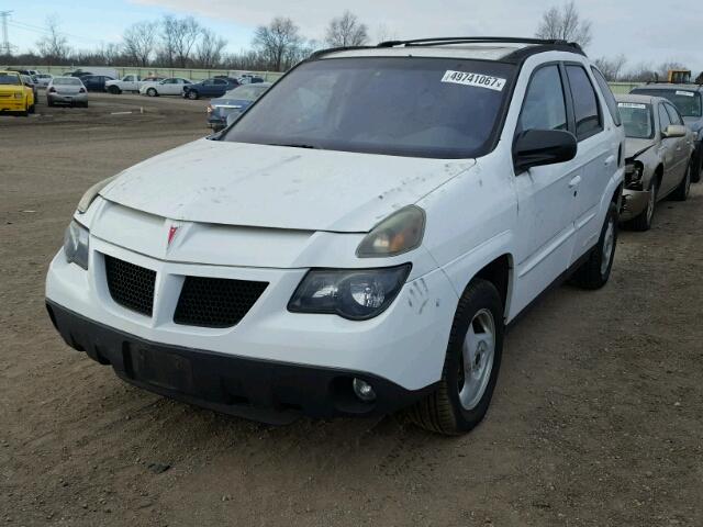 3G7DA03E12S596204 - 2002 PONTIAC AZTEK WHITE photo 2