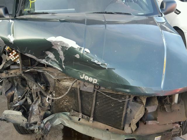 1J4GX48S71C624461 - 2001 JEEP GRAND CHER GREEN photo 7