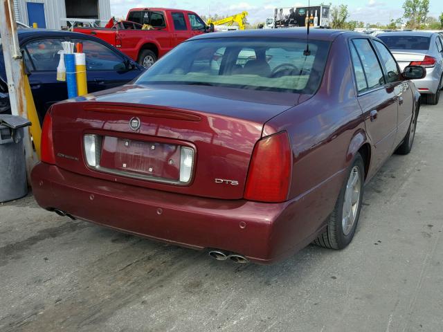 1G6KF57991U166863 - 2001 CADILLAC DEVILLE DT BURGUNDY photo 4