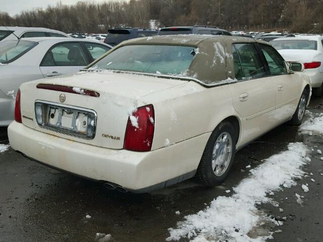 1G6KD54Y32U247117 - 2002 CADILLAC DEVILLE CREAM photo 4