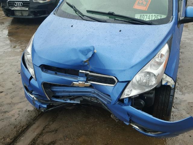 KL8CF6S94EC414245 - 2014 CHEVROLET SPARK 2LT BLUE photo 7