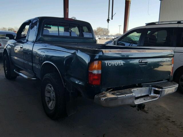 4TASM92N5XZ424673 - 1999 TOYOTA TACOMA XTR GREEN photo 3