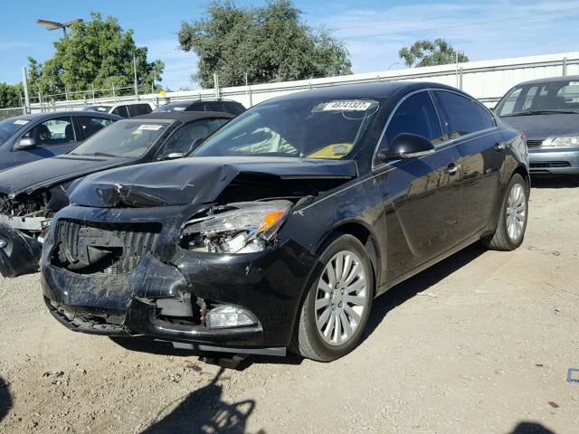 2G4GS5EV2C9202676 - 2012 BUICK REGAL PREM BLACK photo 2