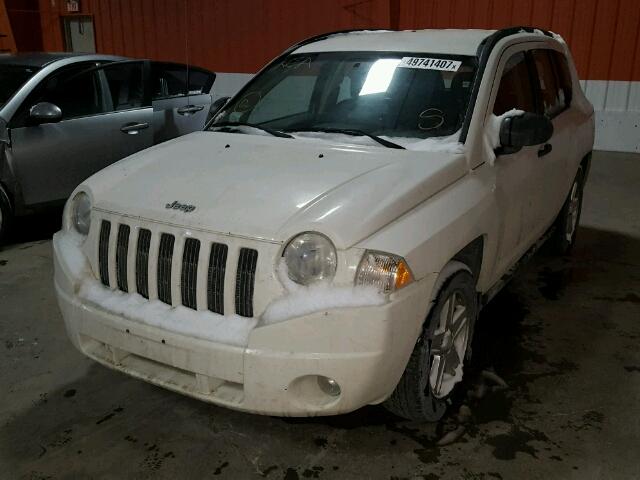 1J8FF47W97D309584 - 2007 JEEP COMPASS WHITE photo 2