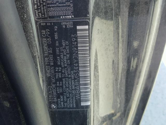 WBABM5344YJN91493 - 2000 BMW 328 CI BLACK photo 10