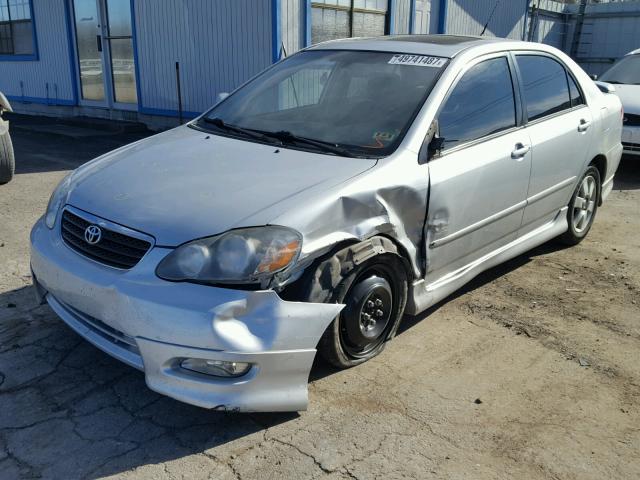 1NXBR32E18Z004616 - 2008 TOYOTA COROLLA CE SILVER photo 2