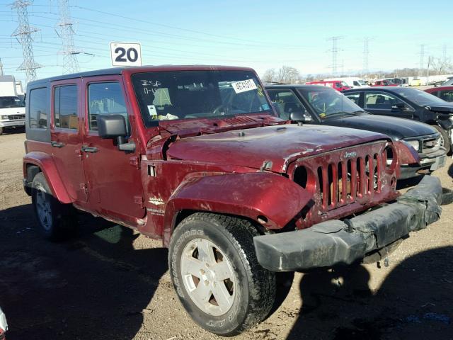 1J4GA59187L190279 - 2007 JEEP WRANGLER S BURGUNDY photo 1