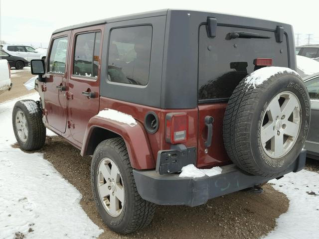 1J4GA59187L190279 - 2007 JEEP WRANGLER S 勃艮第红 照片 3