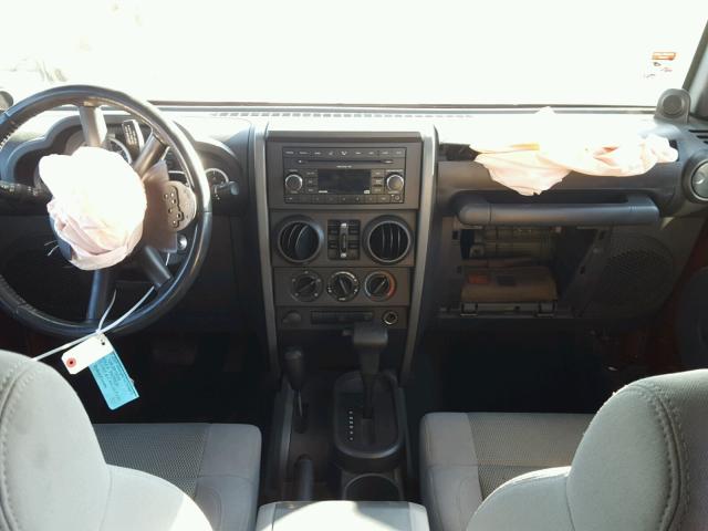 1J4GA59187L190279 - 2007 JEEP WRANGLER S 勃艮第红 照片 9