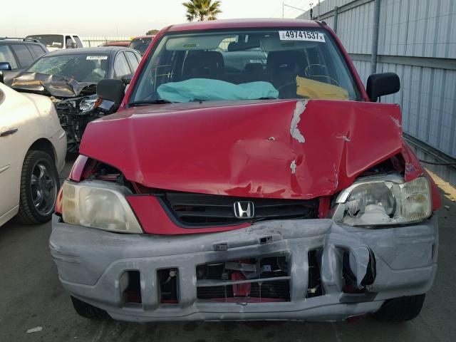 JHLRD2842YS001751 - 2000 HONDA CR-V LX RED photo 9