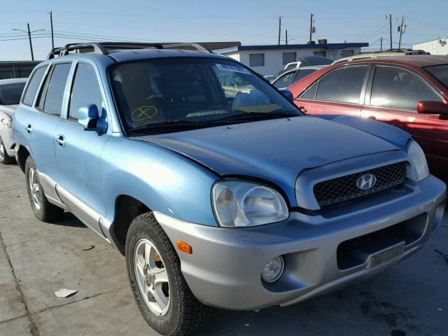 KM8SC73E14U826463 - 2004 HYUNDAI SANTA FE G BLUE photo 1