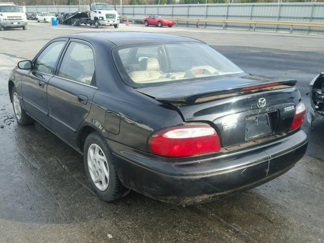 1YVGF22D0Y5178752 - 2000 MAZDA 626 ES BLACK photo 3