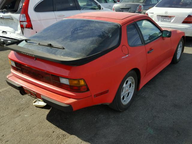 WP0AA0949FN471793 - 1985 PORSCHE 944 RED photo 4