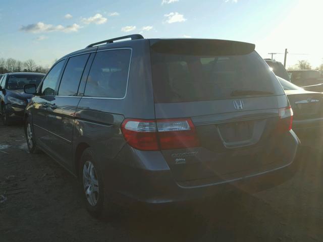 5FNRL38427B003811 - 2007 HONDA ODYSSEY EX GRAY photo 3