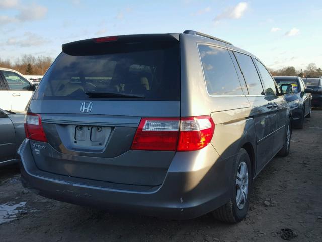 5FNRL38427B003811 - 2007 HONDA ODYSSEY EX GRAY photo 4