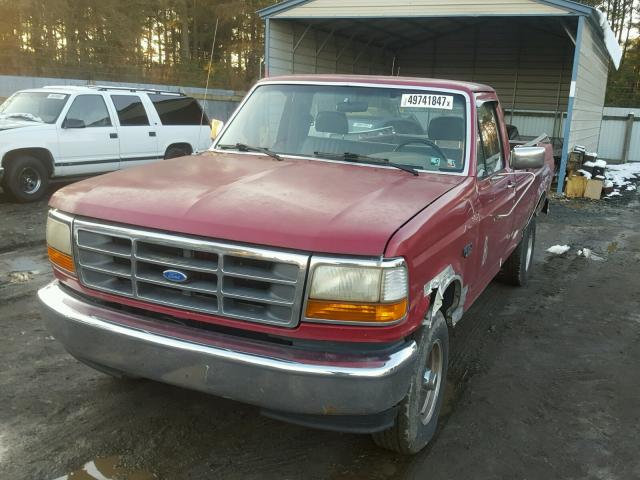 1FTEF14YXSNA56530 - 1995 FORD F150 RED photo 2