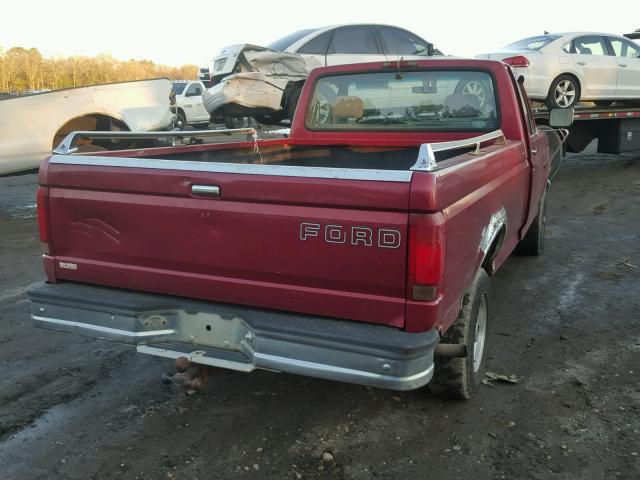 1FTEF14YXSNA56530 - 1995 FORD F150 RED photo 4