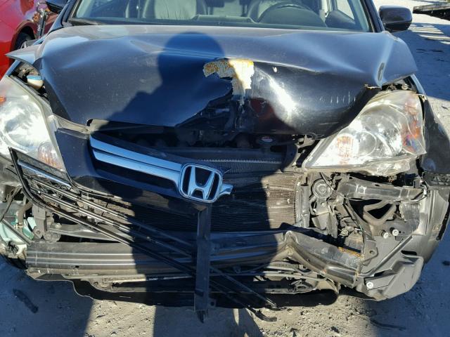 5J6RE48749L062184 - 2009 HONDA CR-V EXL BLACK photo 7