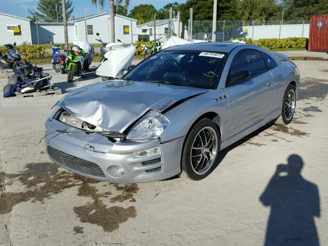 4A3AC84H63E210214 - 2003 MITSUBISHI ECLIPSE GT SILVER photo 2