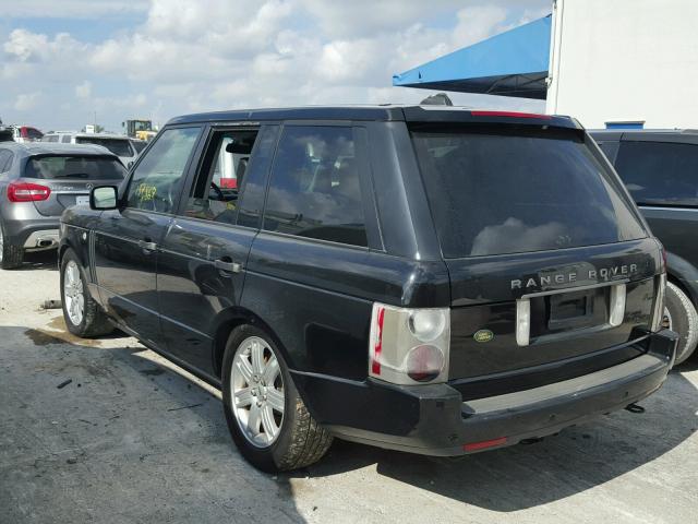 SALME15488A295934 - 2008 LAND ROVER RANGE ROVE BLACK photo 3