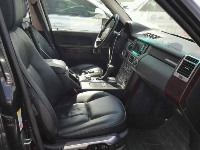 SALME15488A295934 - 2008 LAND ROVER RANGE ROVE BLACK photo 5