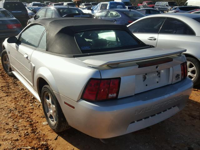 1FAFP44684F230079 - 2004 FORD MUSTANG SILVER photo 3