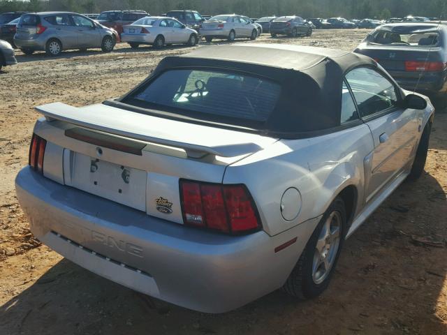 1FAFP44684F230079 - 2004 FORD MUSTANG SILVER photo 4