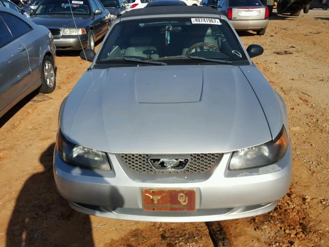 1FAFP44684F230079 - 2004 FORD MUSTANG SILVER photo 9