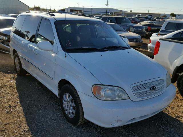 KNDUP131X46609039 - 2004 KIA SEDONA EX WHITE photo 1