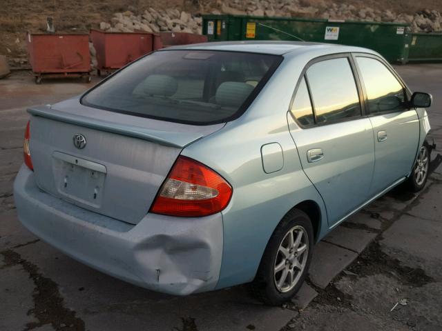 JT2BK12U710024749 - 2001 TOYOTA PRIUS GREEN photo 4