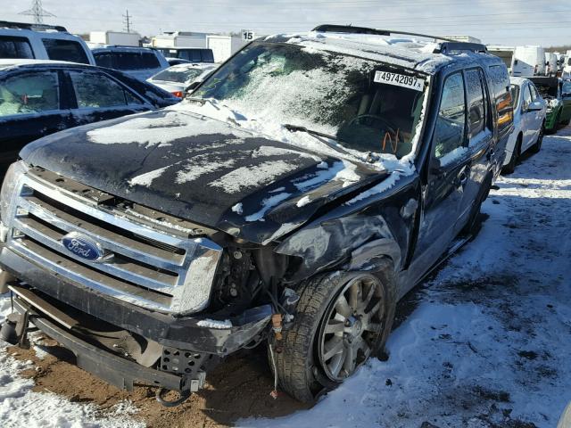 1FMJU1J55CEF35692 - 2012 FORD EXPEDITION BLACK photo 2