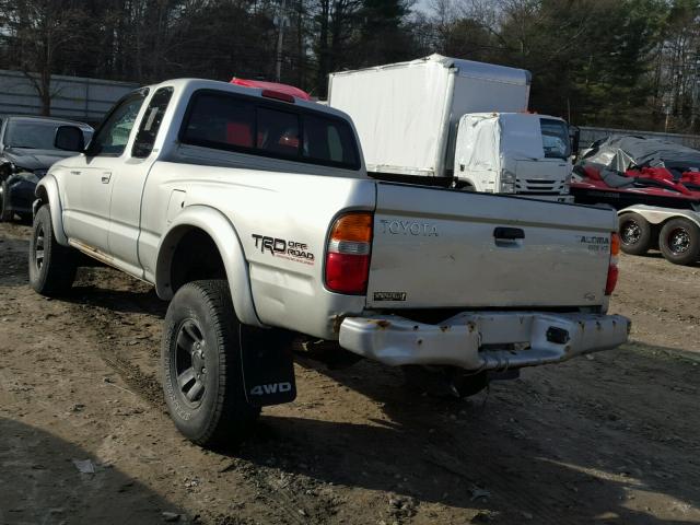 5TEWN72N21Z804329 - 2001 TOYOTA TACOMA XTR SILVER photo 3