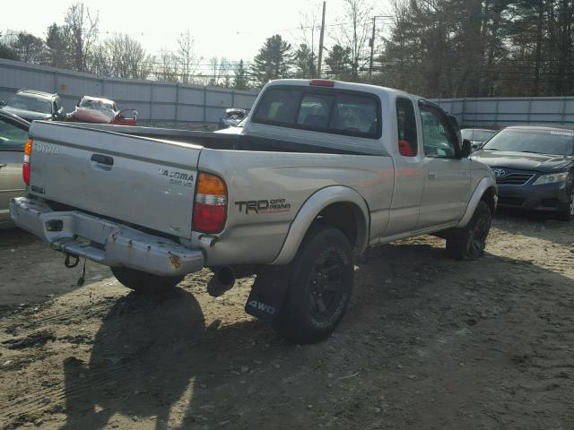 5TEWN72N21Z804329 - 2001 TOYOTA TACOMA XTR SILVER photo 4