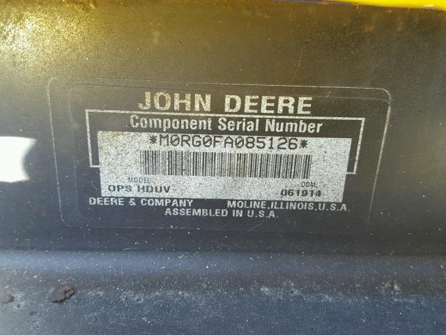 M0RG0FA085126 - 2014 JOHN DEERE RED photo 10