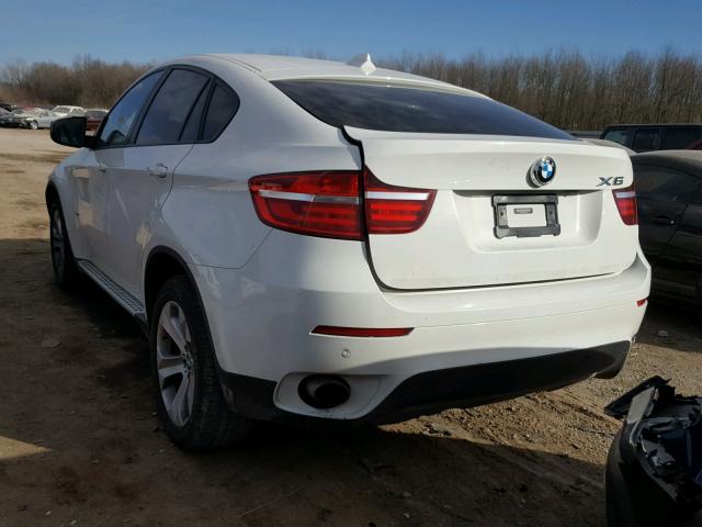 5UXFG2C50E0H11103 - 2014 BMW X6 XDRIVE3 WHITE photo 3