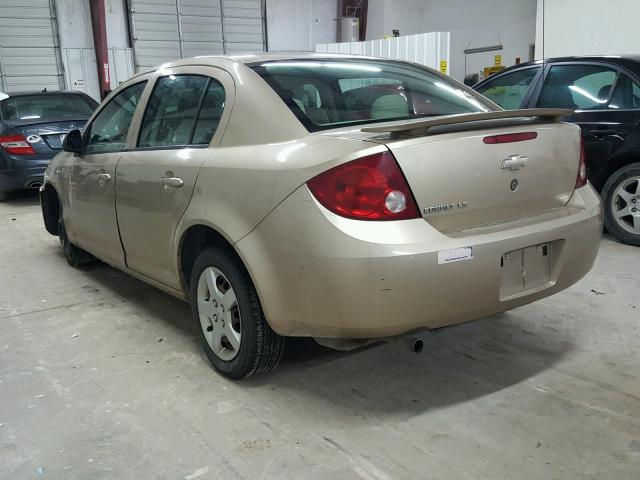 1G1AK55F867687665 - 2006 CHEVROLET COBALT LS GOLD photo 3