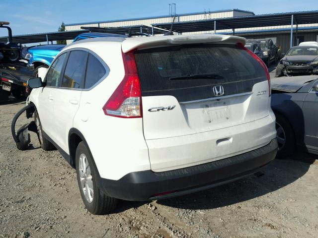 5J6RM4H7XEL099396 - 2014 HONDA CR-V EXL WHITE photo 3