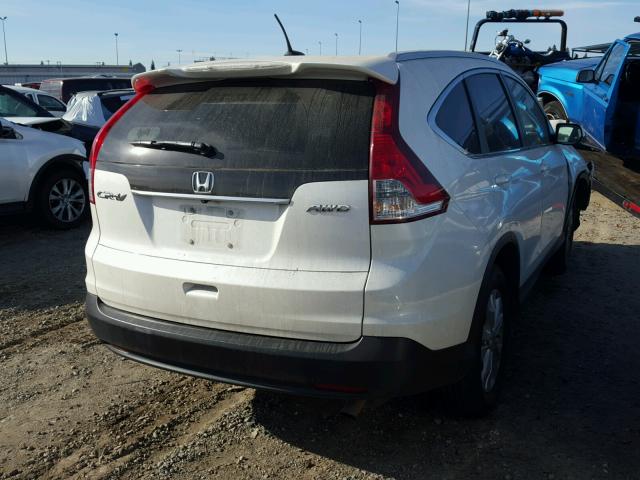 5J6RM4H7XEL099396 - 2014 HONDA CR-V EXL WHITE photo 4