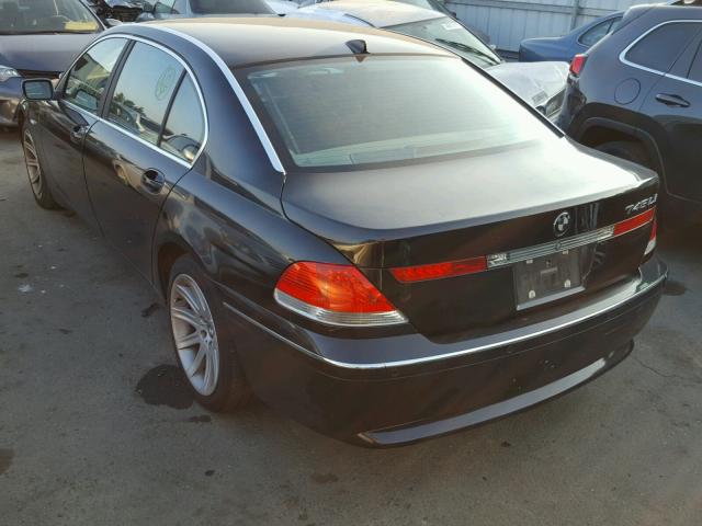 WBAGN63493DR16333 - 2003 BMW 745 LI BLACK photo 3