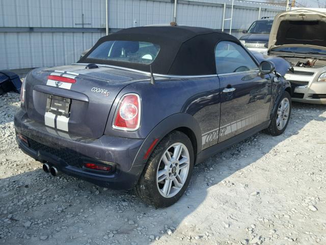 WMWSY3C53ET595231 - 2014 MINI COOPER ROA BLUE photo 4