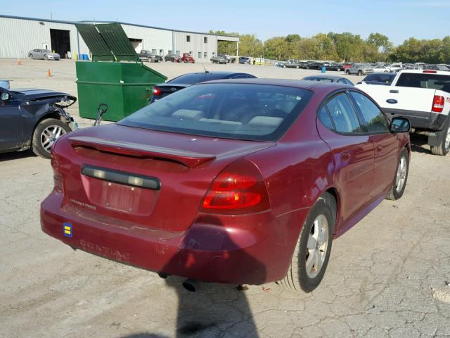 2G2WP522451151439 - 2005 PONTIAC GRAND PRIX MAROON photo 4