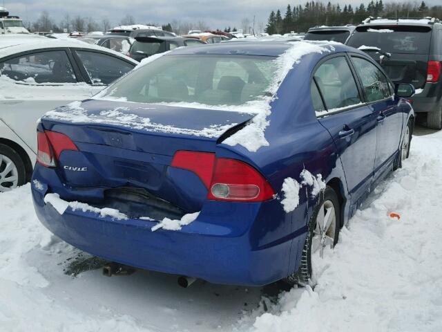 2HGFA16856H023550 - 2006 HONDA CIVIC EX BLUE photo 4